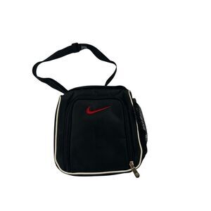 Nike lunch bag? Black red swoosh mesh side 8"x9"